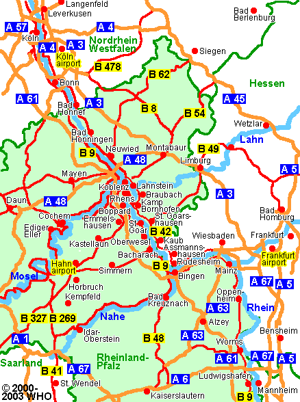 Landkarte daun-frankfurt-438,  2000-2005 WHO